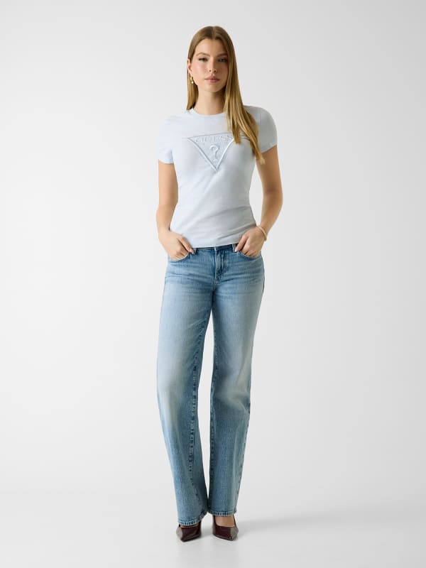  Guess Spitzen-dreieck-logo T-shirt 