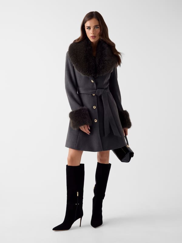 Guess Mantel Aus Wollmischung 