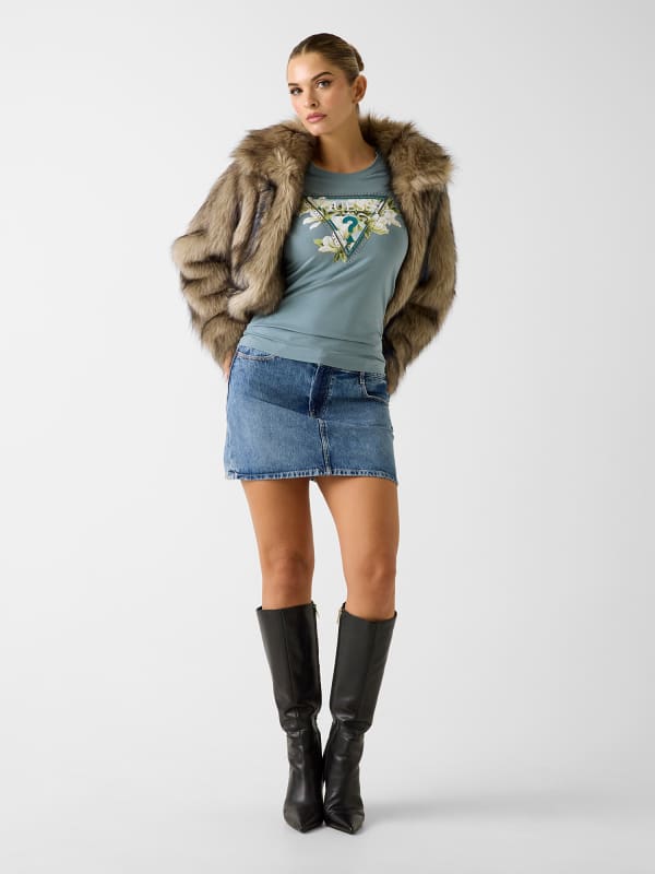  Guess T-shirt Mit Dreieckslogo 