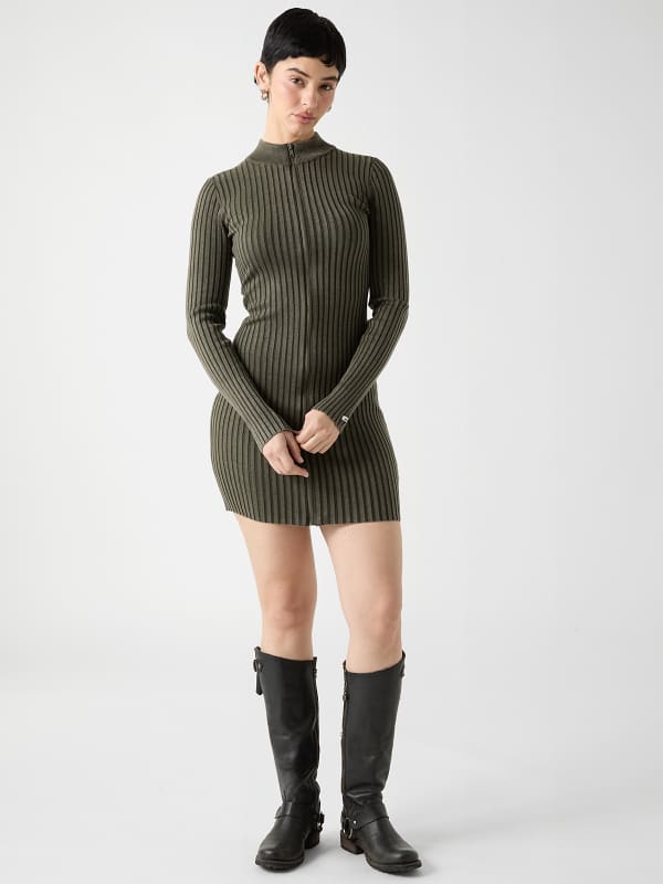  Guess Mini-kleid Mit Reißverschluss 