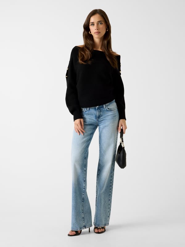  Guess One-shoulder-pullover 