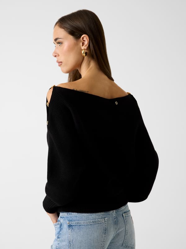  Guess One-shoulder-pullover 