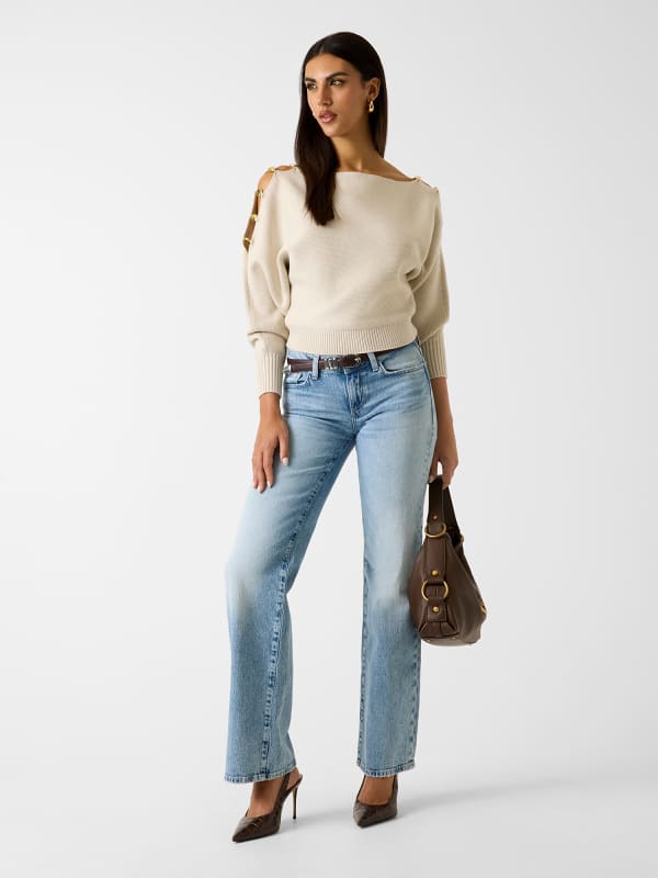  Guess One-shoulder-pullover 