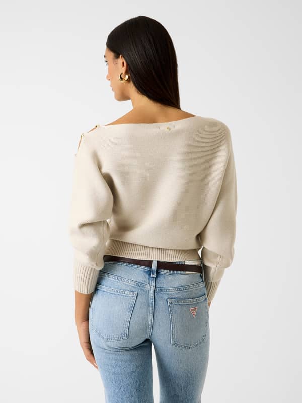  Guess One-shoulder-pullover 