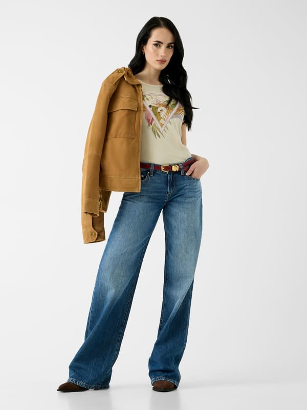  Guess T-shirt Mit Strass-logo 