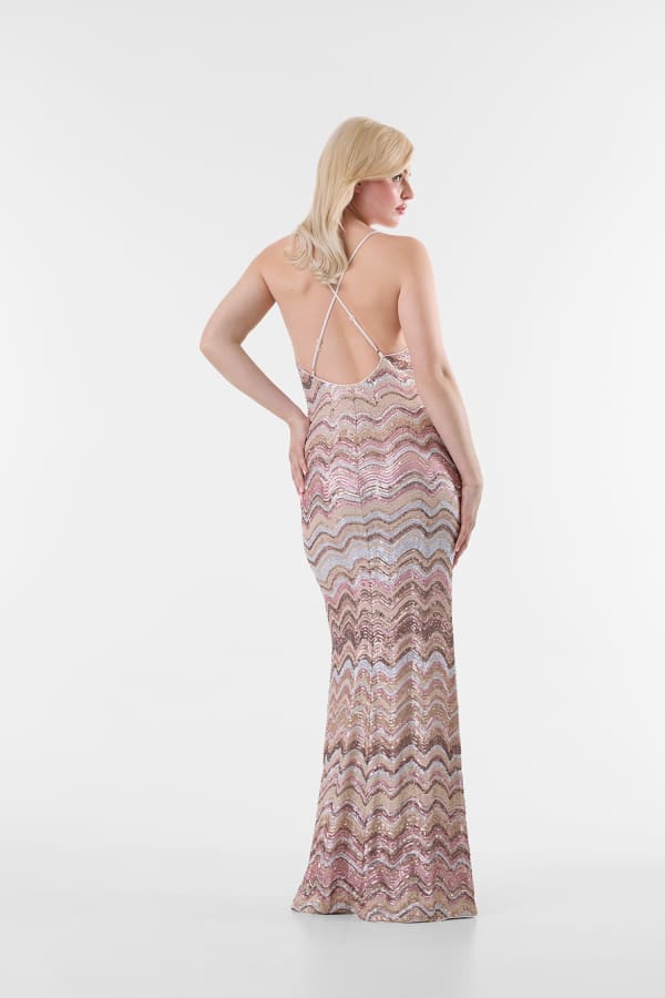  Guess Pailletten Lang Dress 
