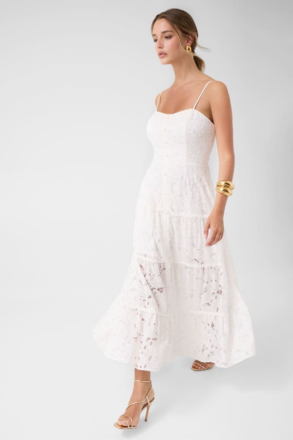  Guess Spitze Lang Dress 