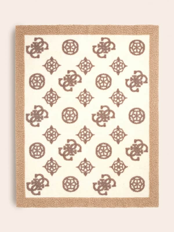 Couverture En Laine 4G Et Logo Pivoine