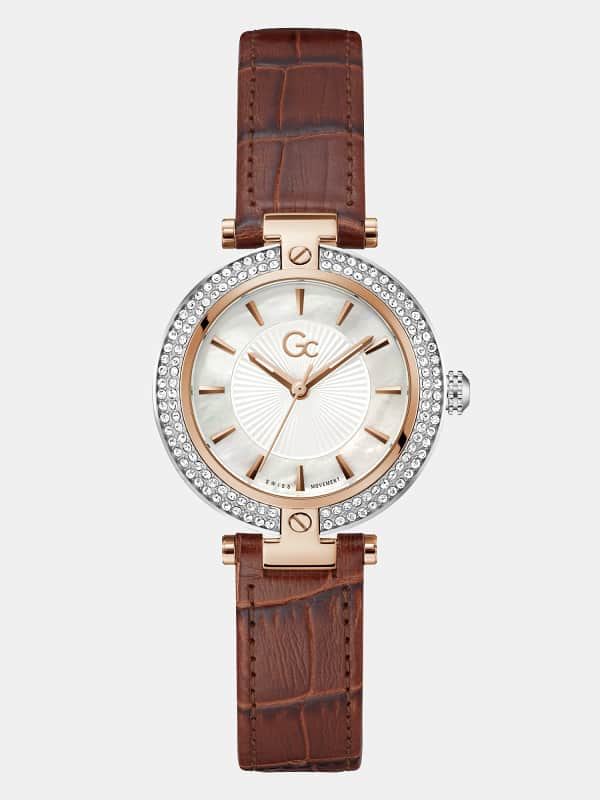 Marciano Guess Gc Leather Analogue Watch