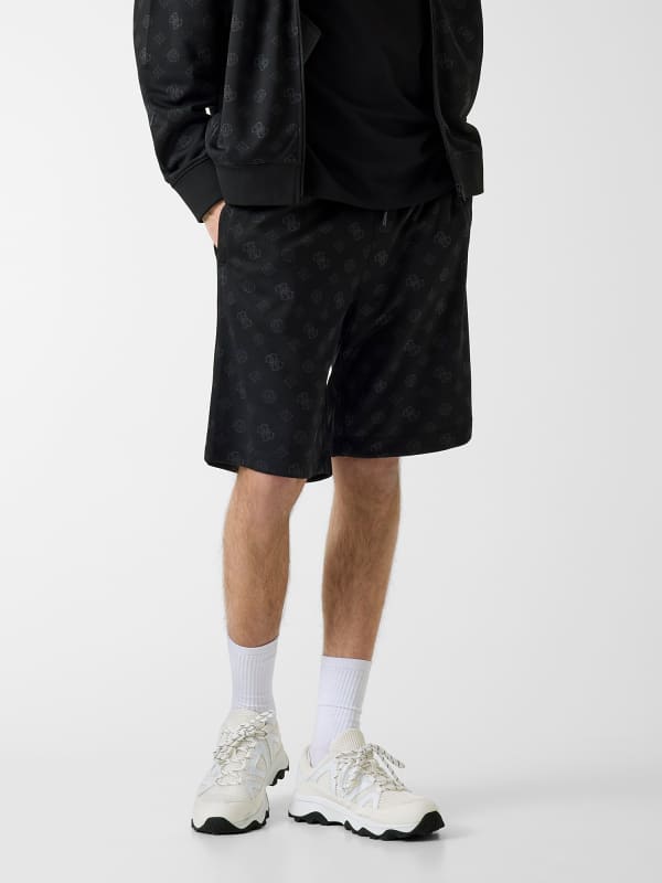  Guess All Over Logo Shorts 