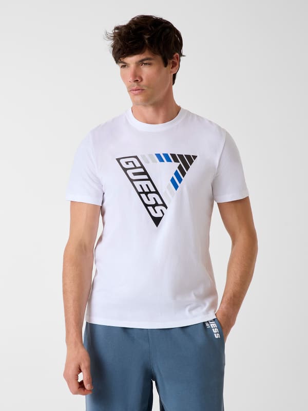 T-Shirt Con Logo Triangolare
