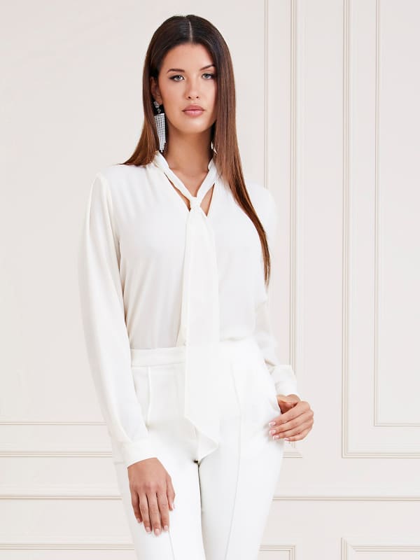 Guess Marciano Bow Collar Blouse