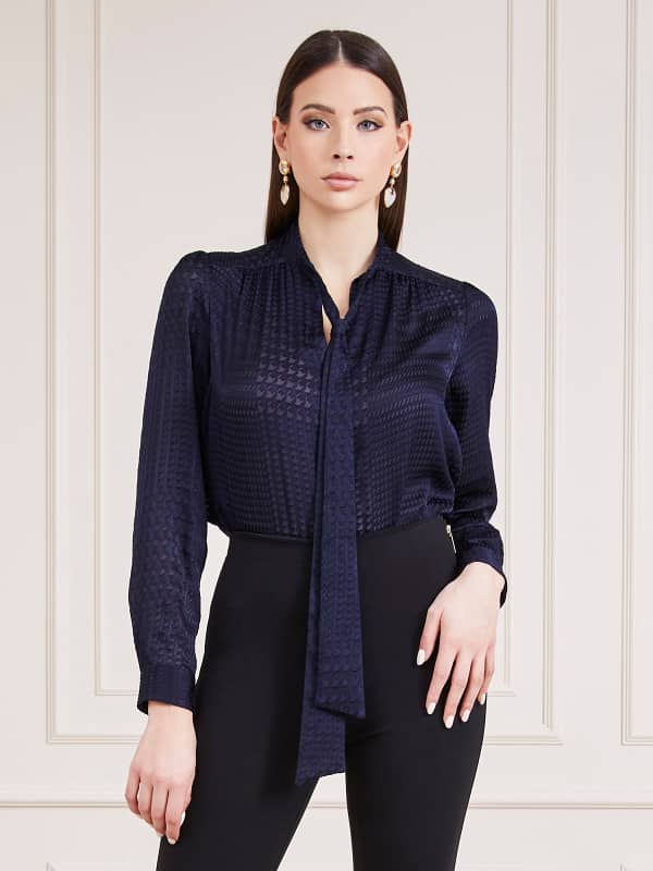 Guess Marciano Bow Collar Blouse