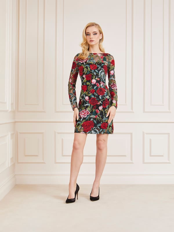 GUESS Vestido Mini Con Bordado Floral Marciano