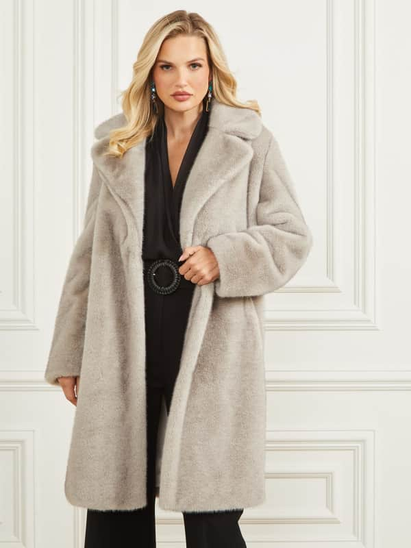 GUESS Cappotto Pelliccia Sintetica Marciano