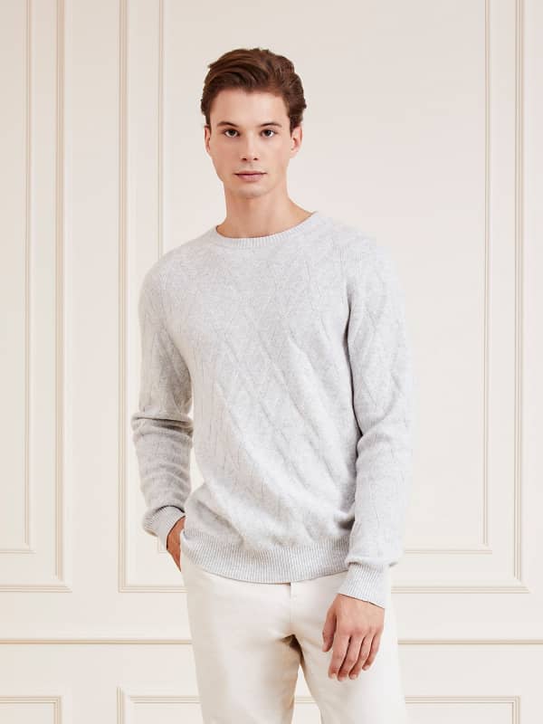 Guess Marciano Crew Neck Cashmere Blend Sweater