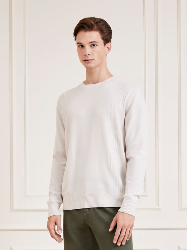 Guess Marciano Crew Neck Cashmere Blend Sweater