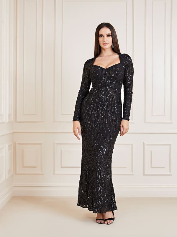 Guess Marciano Sequins Long Dress