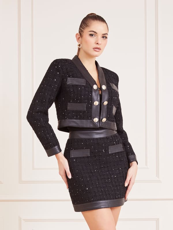 Marciano Guess Marciano Tweed Cropped Jacket