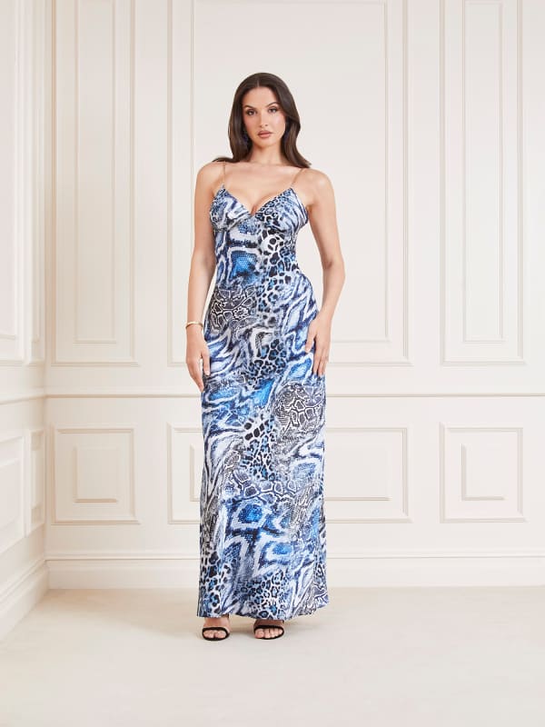 Marciano Guess Marciano All Over Print Long Dress
