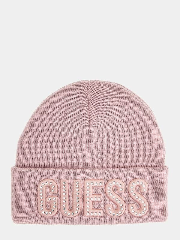 GUESS Mütze Front-Logo Strass