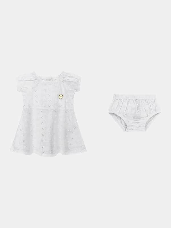 Guess Kids Eyelets Dress And Panties Set