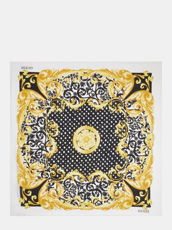 Guess Silk Baroque-Print Foulard