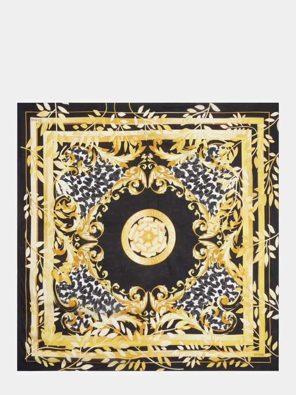 Guess Baroque-Print Silk Foulard