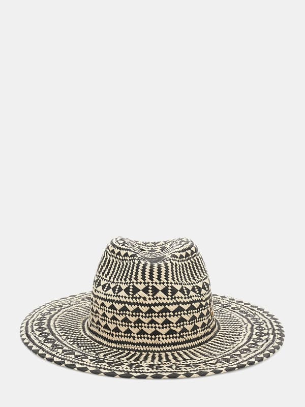 GUESS Sombrero De Paja Con Motivo Geométrico