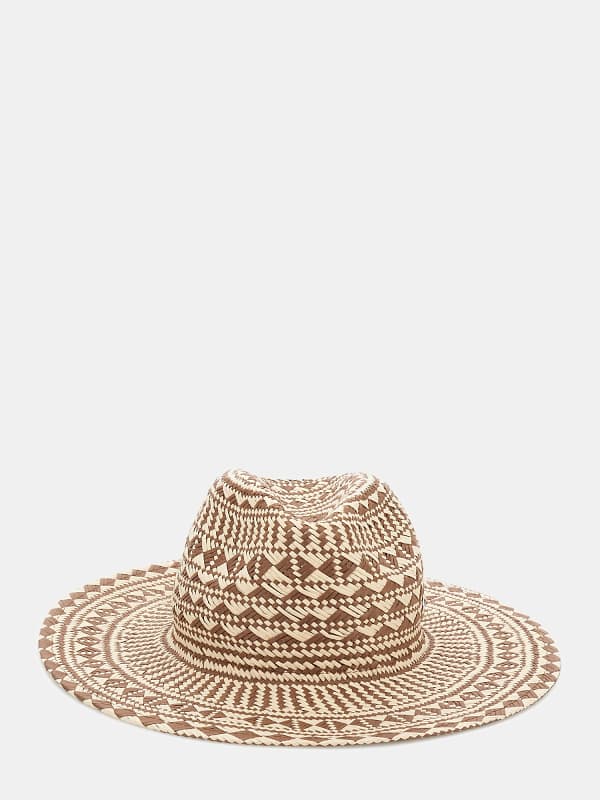 GUESS Sombrero De Paja Con Motivo Geométrico