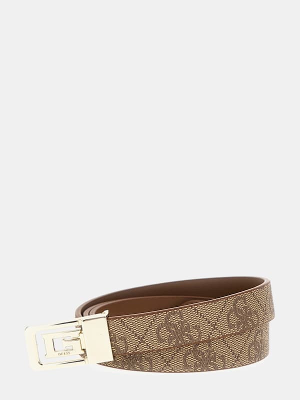 GUESS Ceinture Réversible Sestri Logo 4G