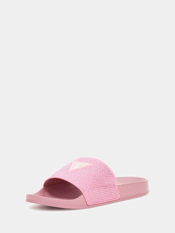 GUESS Strandslippers Met Stras