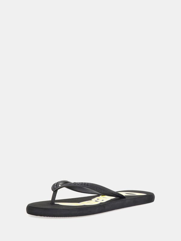 Guess Logo Beach Flip Flops