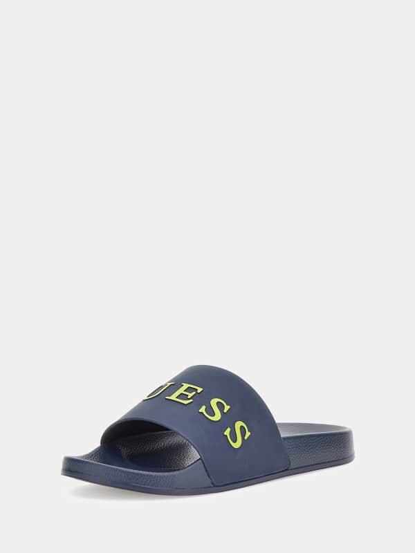 Guess Front Logo Beach Slippers