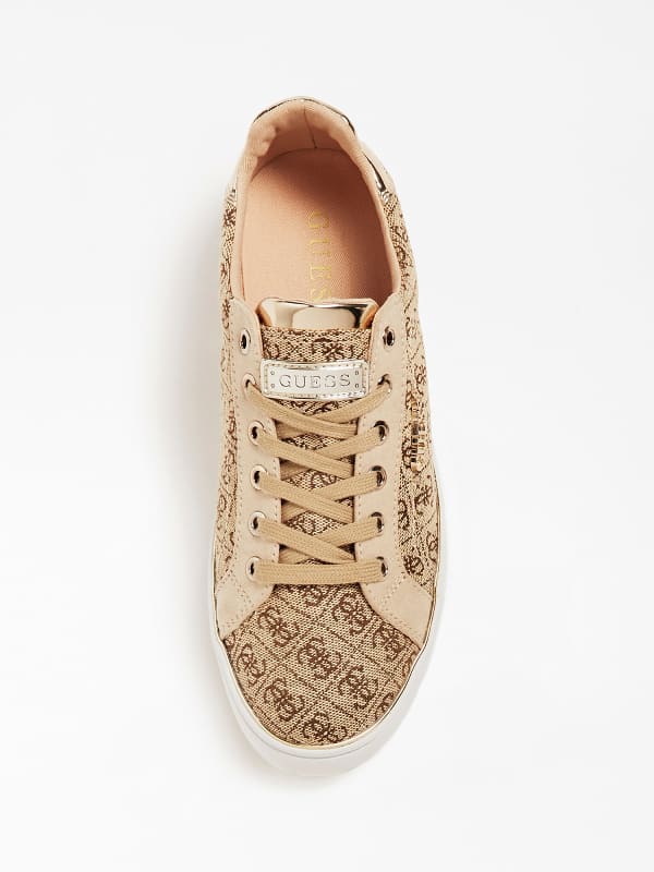 guess beckie logo print sneaker