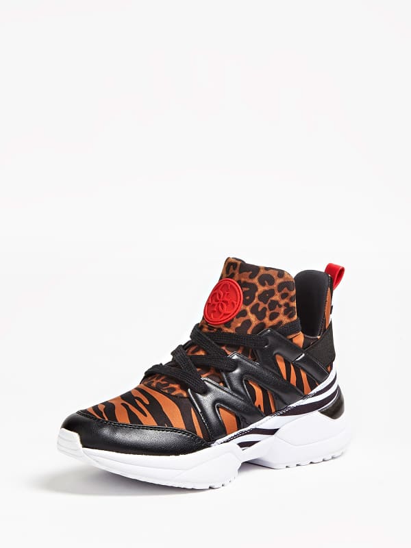 guess animal print sneakers
