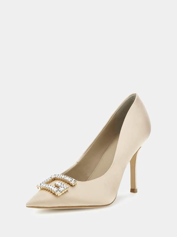 Guess Scandel Satin Court Shoes