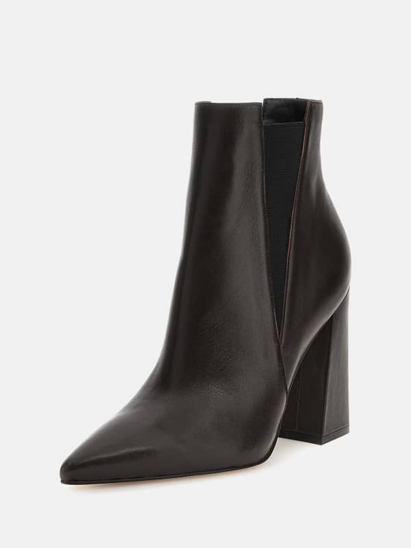 Guess Avish Mixed-Leather Ankle Boots