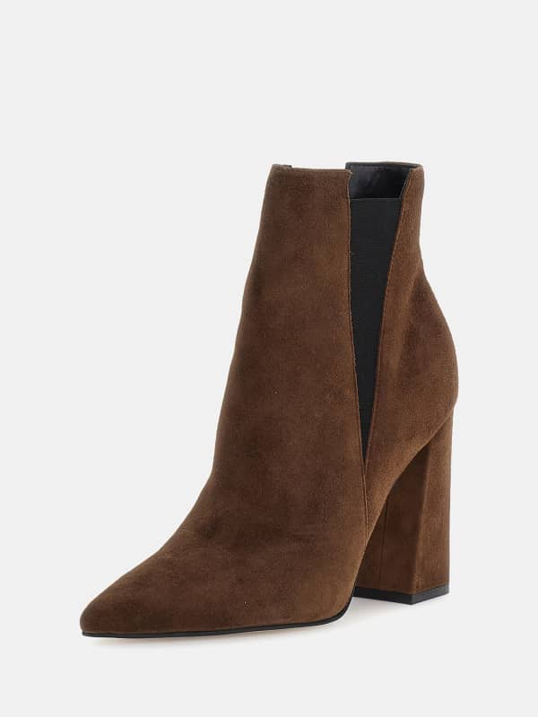 Guess Avish Mixed-Suede Ankle Boots