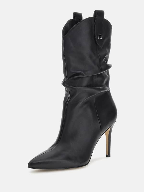 Guess Benisa Genuine Leather Ankle Boots