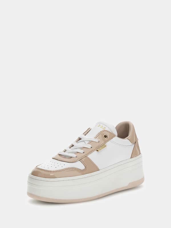 Guess Lifet Mixed-Leather Sneakers
