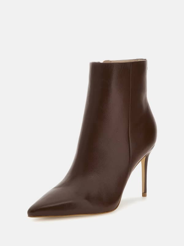 Guess Richer Genuine Leather Ankle Boots