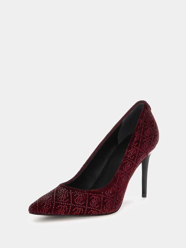 GUESS Rica Pumps 4G-Logo Stras