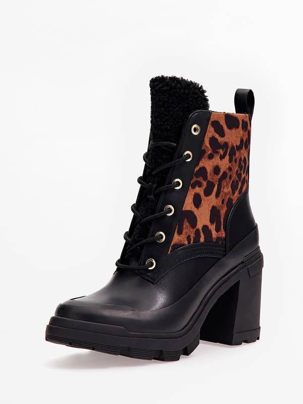 Guess Animal-Print Rema Low Boots