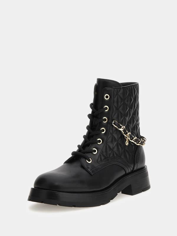 Guess Xenia Charm Chain Combat Boots