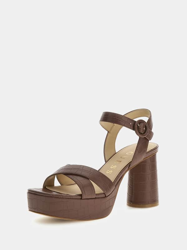 GUESS Milano Sandalen Krokoprint