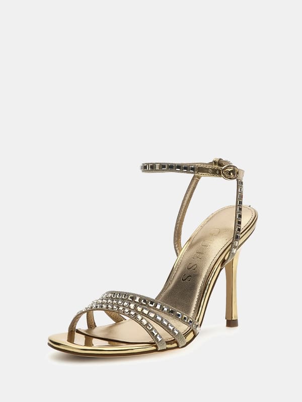 GUESS Sandalette Divinit Metallic-Optik