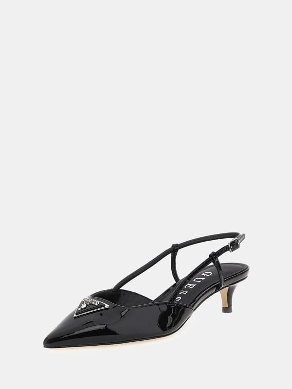 Guess Jesson Patent Leather Slingbacks