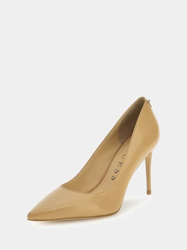 Guess Rica Genuine Leather Court Shoes