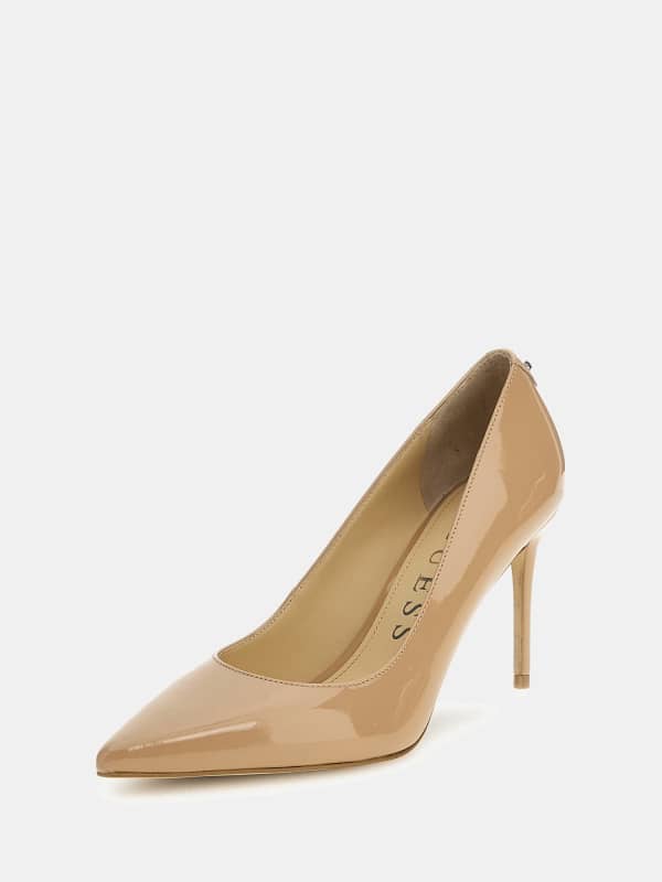 Guess Rica Patent Leather Court Shoes